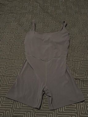 Sleek Black Shaping Athletic Romper